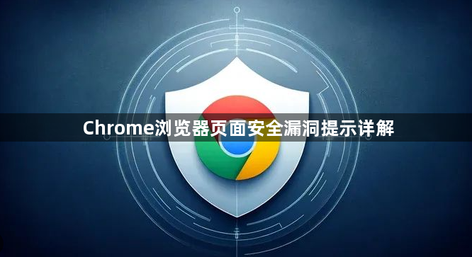 Chrome浏览器页面安全漏洞提示详解1