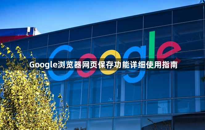 Google浏览器网页保存功能详细使用指南1