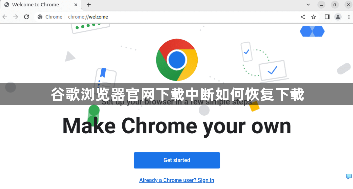 谷歌浏览器官网下载中断如何恢复下载1