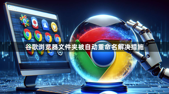 谷歌浏览器文件夹被自动重命名解决措施1
