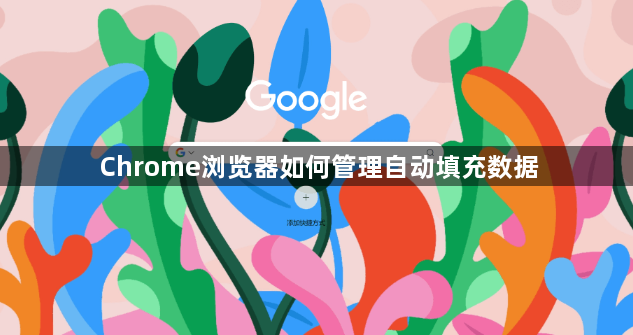 Chrome浏览器如何管理自动填充数据1