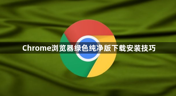 Chrome浏览器绿色纯净版下载安装技巧1