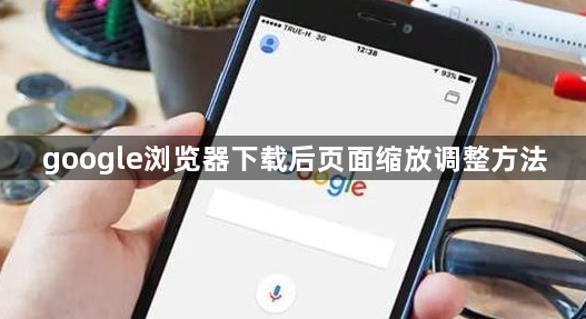 google浏览器下载后页面缩放调整方法1