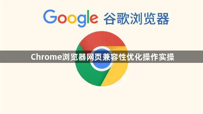 Chrome浏览器网页兼容性优化操作实操1