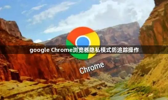 google Chrome浏览器隐私模式防追踪操作1