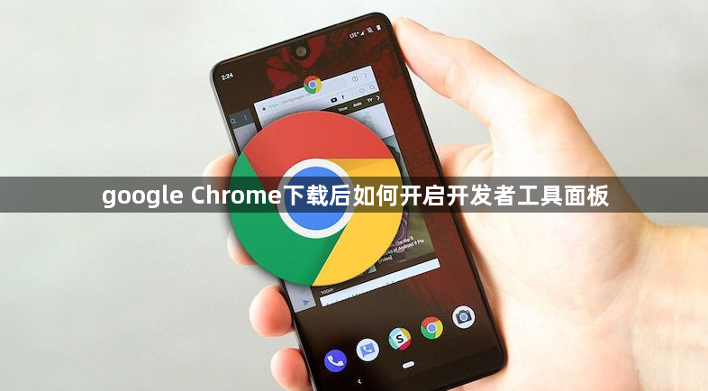 google Chrome下载后如何开启开发者工具面板1