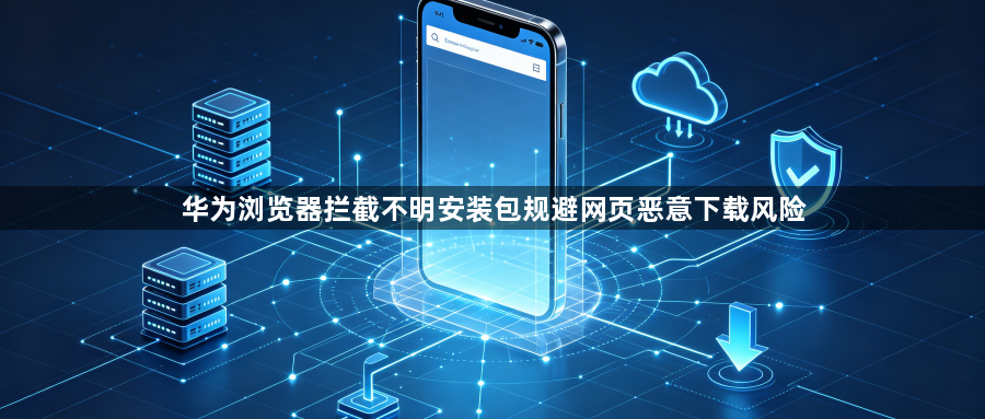 华为浏览器拦截不明安装包规避网页恶意下载风险1