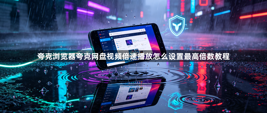 夸克浏览器夸克网盘视频倍速播放怎么设置最高倍数教程1
