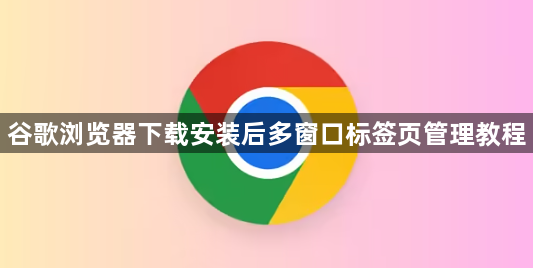 谷歌浏览器下载安装后多窗口标签页管理教程1