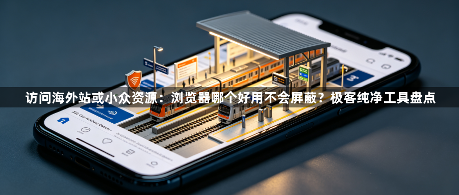 访问海外站或小众资源：浏览器哪个好用不会屏蔽？极客纯净工具盘点1
