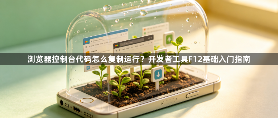浏览器控制台代码怎么复制运行?开发者工具F12基础入门指南1