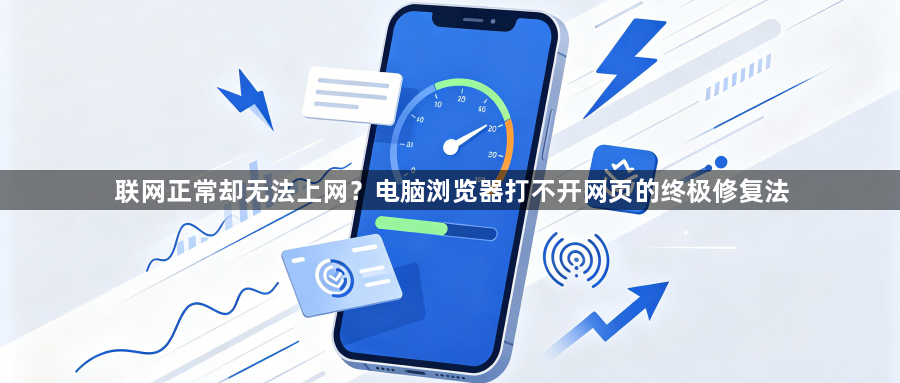 联网正常却无法上网？电脑浏览器打不开网页的终极修复法1