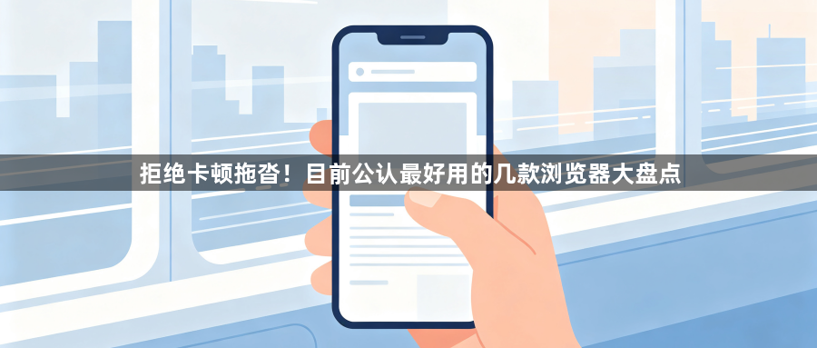 拒绝卡顿拖沓!目前公认最好用的几款浏览器大盘点1