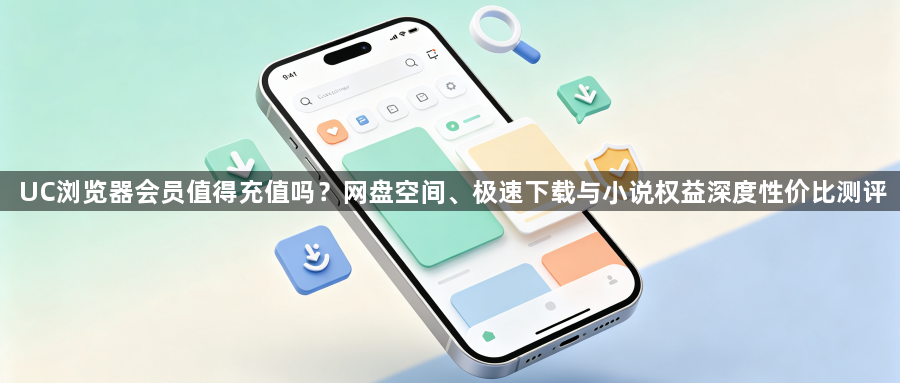 UC浏览器会员值得充值吗？网盘空间、极速下载与小说权益深度性价比测评1