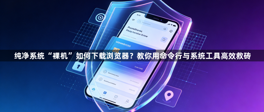 纯净系统“裸机”如何下载浏览器?教你用命令行与系统工具高效救砖1