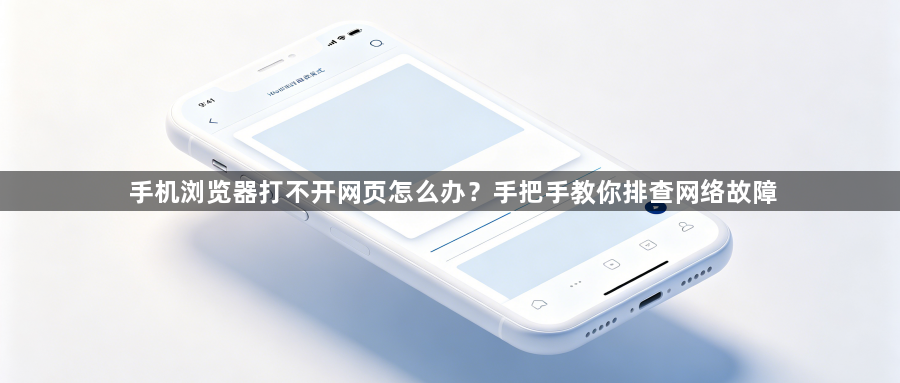 手机浏览器打不开网页怎么办?手把手教你排查网络故障1
