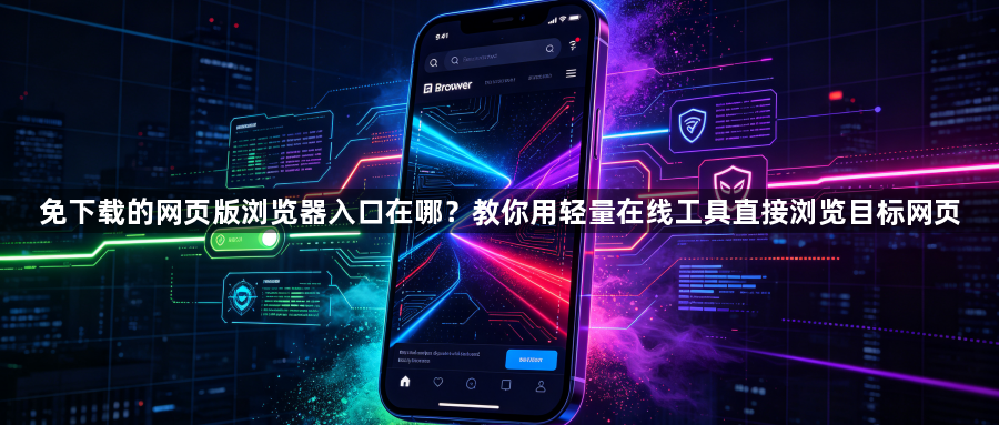 免下载的网页版浏览器入口在哪?教你用轻量在线工具直接浏览目标网页1