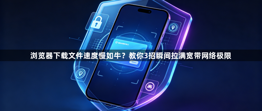 浏览器下载文件速度慢如牛?教你3招瞬间拉满宽带网络极限1