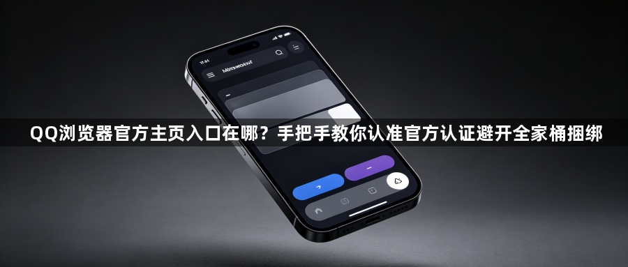 QQ浏览器官方主页入口在哪?手把手教你认准官方认证避开全家桶捆绑1