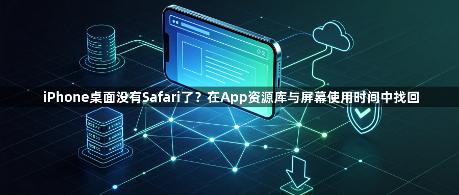 iPhone桌面没有Safari了?在App资源库与屏幕使用时间中找回1