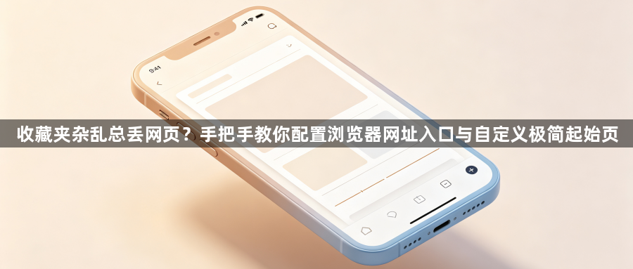 收藏夹杂乱总丢网页?手把手教你配置浏览器网址入口与自定义极简起始页1