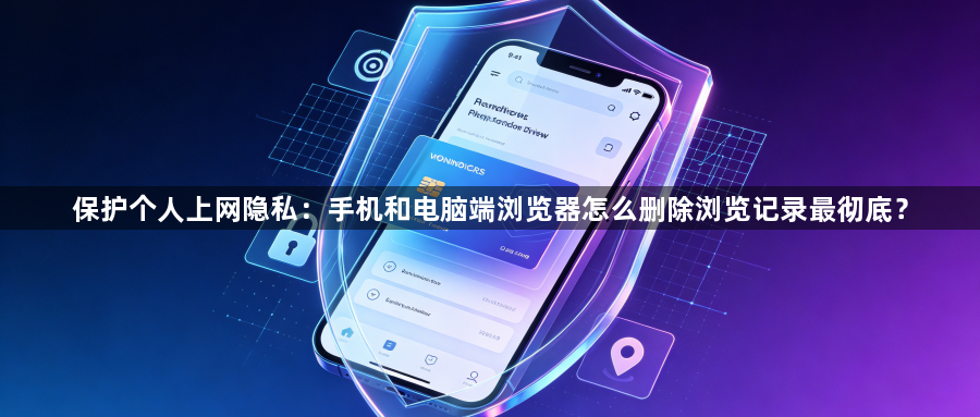 保护个人上网隐私：手机和电脑端浏览器怎么删除浏览记录最彻底？1